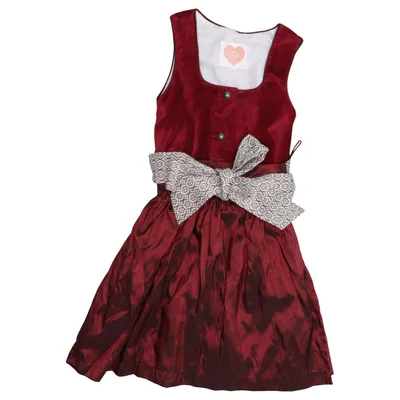 Dirndl (Rouge, Beige) de Turi Coton, Polyester, Viscose