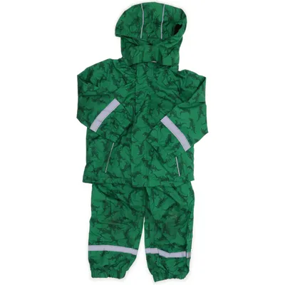 Regenkleding (Groen) van Topomini Katoen, Polyester