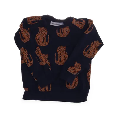 Sweatshirt (Blue, Orange) from Mini Rodini Elastane, Organic cotton