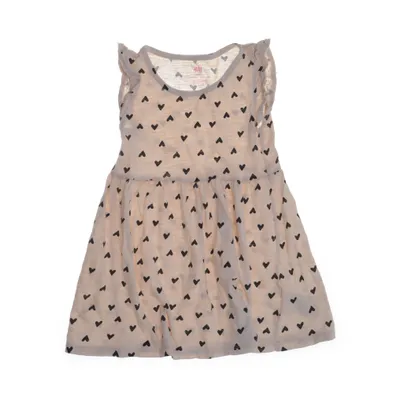 Klänning (Beige, Svart) från H&M Basic Bomull