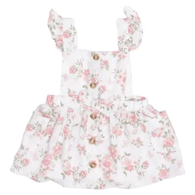Robe salopette (Blanc, Rose) de Nicole Miller Coton, Polyester