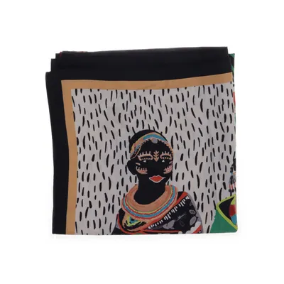 Shawl (Red, Multicolored) from Bimba y Lola