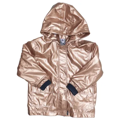 Regenjack (Goud) van Petit Bateau Katoen, Elastaan
