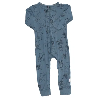 Rompers (Blue) from Martinex Elastane, Organic cotton