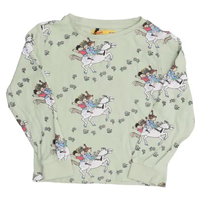 Langærmet t-shirt (Grøn, Flerfarvet) fra Pippi Långstrump Bomuld
