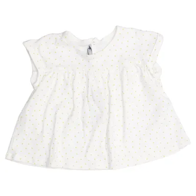 Robe (Blanc, Jaune) de Petit Bateau Coton
