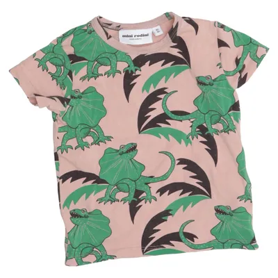 T-shirt (Pink, Green, Black) from Mini Rodini Elastane, Organic cotton