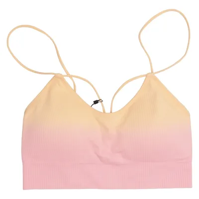 Crop top (Pink, Yellow) from Censored Elastane, Polyamide