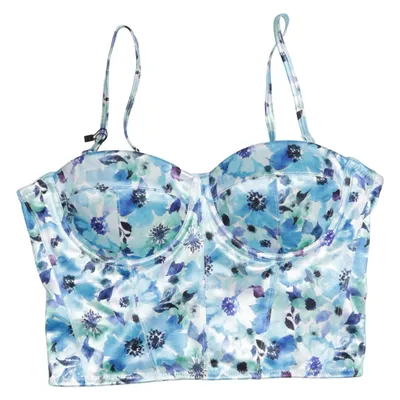 Bustier (Blå, Grön, Vit) från Amisu Elastan, Polyester