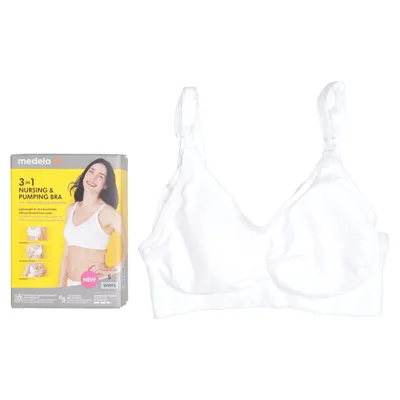 Nursing bra (White) from Medela Elastane, Polyamide, Polyester, Polyurethane