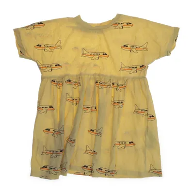 Dress (Yellow, Multicolored) from Mini Rodini Cotton