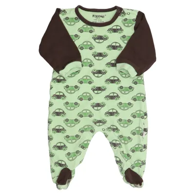 Barboteuse (Vert, Marron) de Fixoni Coton