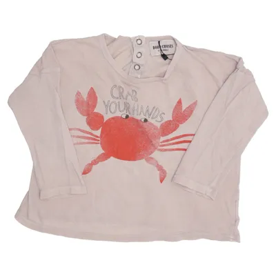 Long sleeve T-shirt (Beige, Red) from Bobo Choses