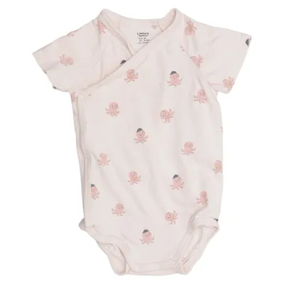 Romper (Roze) van Lindex Newborn Katoen, Elastaan