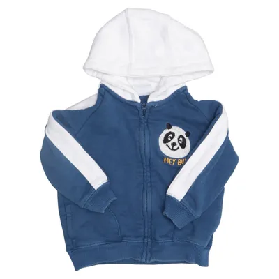 Kapuzenpullover (Blau, Weiß) von Zara Baby Baumwolle, Polyester