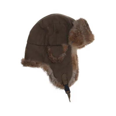 Trapperhatt (Grön, Beige) från Woolrich Bomull, Kaninpäls, Polyester