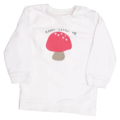 Sweatshirt (Wit) van Topomini Organisch katoen