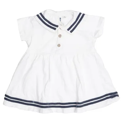 Dress (White, Blue) from Rikiki