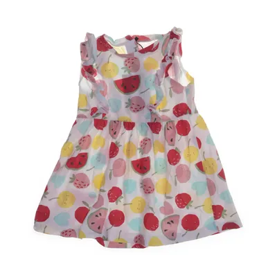 Klänning (Vit, Flerfärgad) från ICA I Love Eco Elastan, Ekologisk bomull