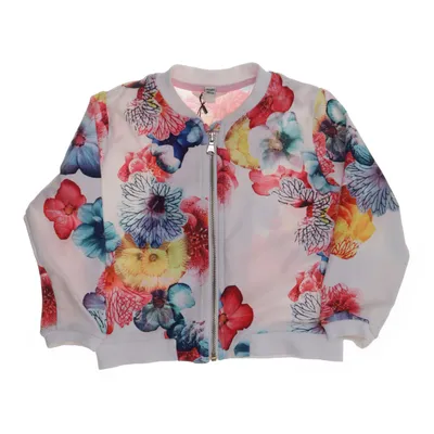 Bomberjacka (Vit, Flerfärgad) från River Island Mini Bomull, Elastan, Polyester