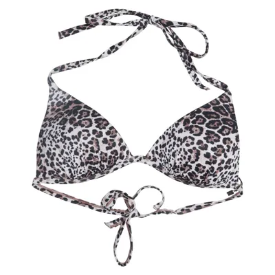Bikini top (Beige, Black) from Bik Bok Swimwear Elastane, Polyester