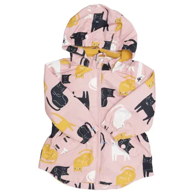 Regnjacka (Rosa, Flerfärgad) från Lindex Kids Bomull, Polyester