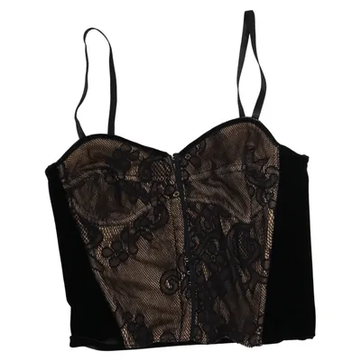 Bustier (Schwarz, Beige) von Hallhuber Polyamid, Polyester