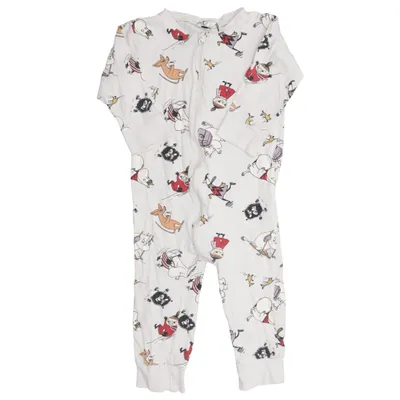 Sparkdräkt (Vit, Flerfärgad) från Moomin by Lindex Bomull