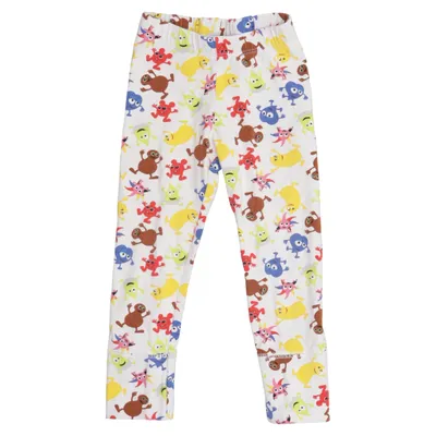 Leggings (White, Multicolored) from Me&i Elastane, Organic cotton