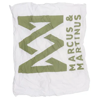 Pillowcase (White, Green) from Marcus & Martinus Cotton
