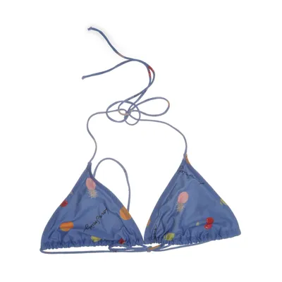 Bikiniöverdel (Blå, Flerfärgad) från Ganni Swimwear Elastan, Polyester