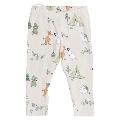 Leggings (Beige, Multicolored) from Moomin by Lindex Cotton, Elastane