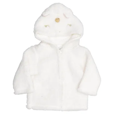 Fleecejacka (Vit) från Tex Baby Bomull, Polyester