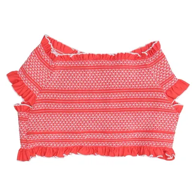 Haut de bikini (Rouge, Blanc) de Seaquelle Élasthane