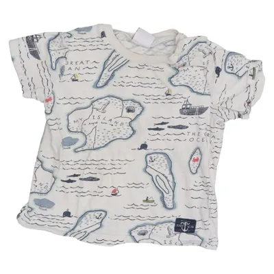 T-shirt (White, Blue, Black) from Lindex Baby Cotton