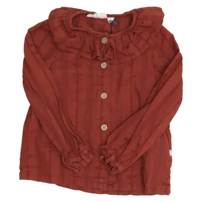Blus (Brun) från Lil'Atelier Ekologisk bomull