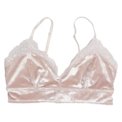 Bralette (Roze) van Monki Elastaan, Polyamide, Polyester