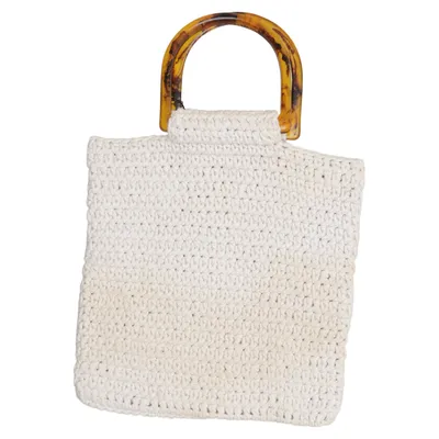 Handbag (Beige) from Aerie Cotton, Polyester, Viscose