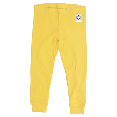 Leggings (Gul) från Mini Rodini Elastan, Ekologisk bomull