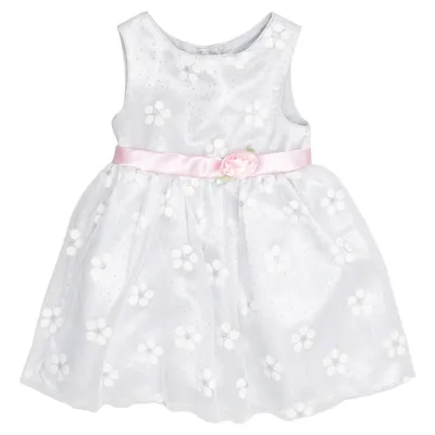 Flower girl dress (Gray, White, Pink) from Youngland