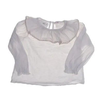 Blouse (Wit) van Zara Katoen