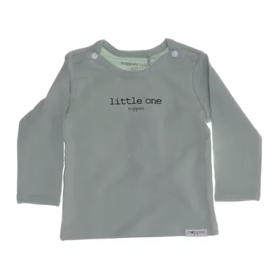 Lange mouwen shirt (Groen) van Noppies Baby Elastaan, Organisch katoen
