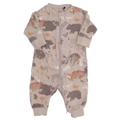 Sparkdräkt (Beige, Brun) från Lindex Baby Bomull