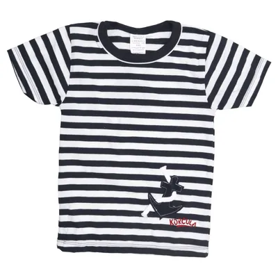 T-shirt (Blauw, Wit) van Kekoo Design Katoen