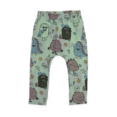 Pyjama broek (Groen, Meerkleurig) van Topomini Katoen, Elastaan