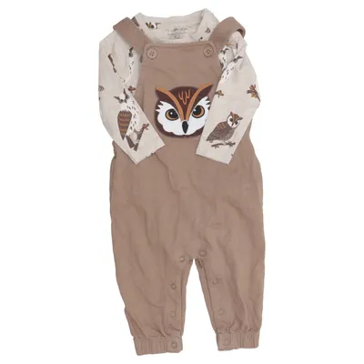 Sparkedragt (Brun, Beige) fra Tiny One Bomuld