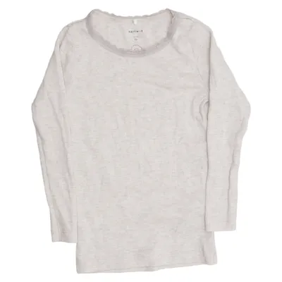 Langarmshirt (Beige) von Name It Elasthan, Modal, Bio-Baumwolle