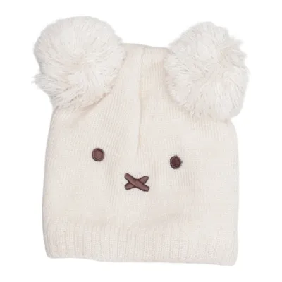 Pompon muts (Beige) van Nijntje Miffy Acryl, Polyester