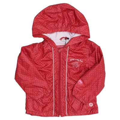 Veste imperméable (Rouge, Blanc) de Bob der Bär Coton, Polyester