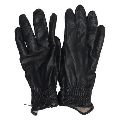 Lederhandschuhe (Schwarz) von Handskmakar'n Acryl, Leder, Wolle